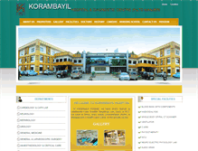 Tablet Screenshot of korambayilhospital.com